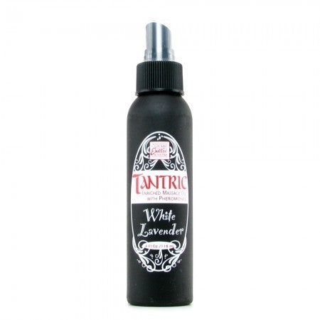 Tantric Pheromone Massage Oil 4oz/118mL in White Lavender